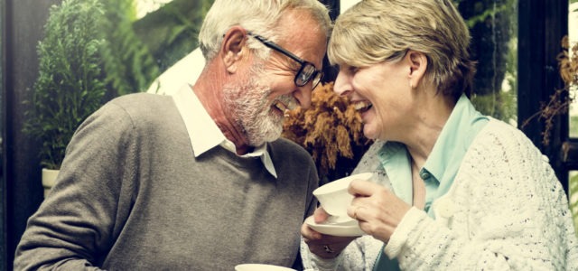 Elder Couple Laughing