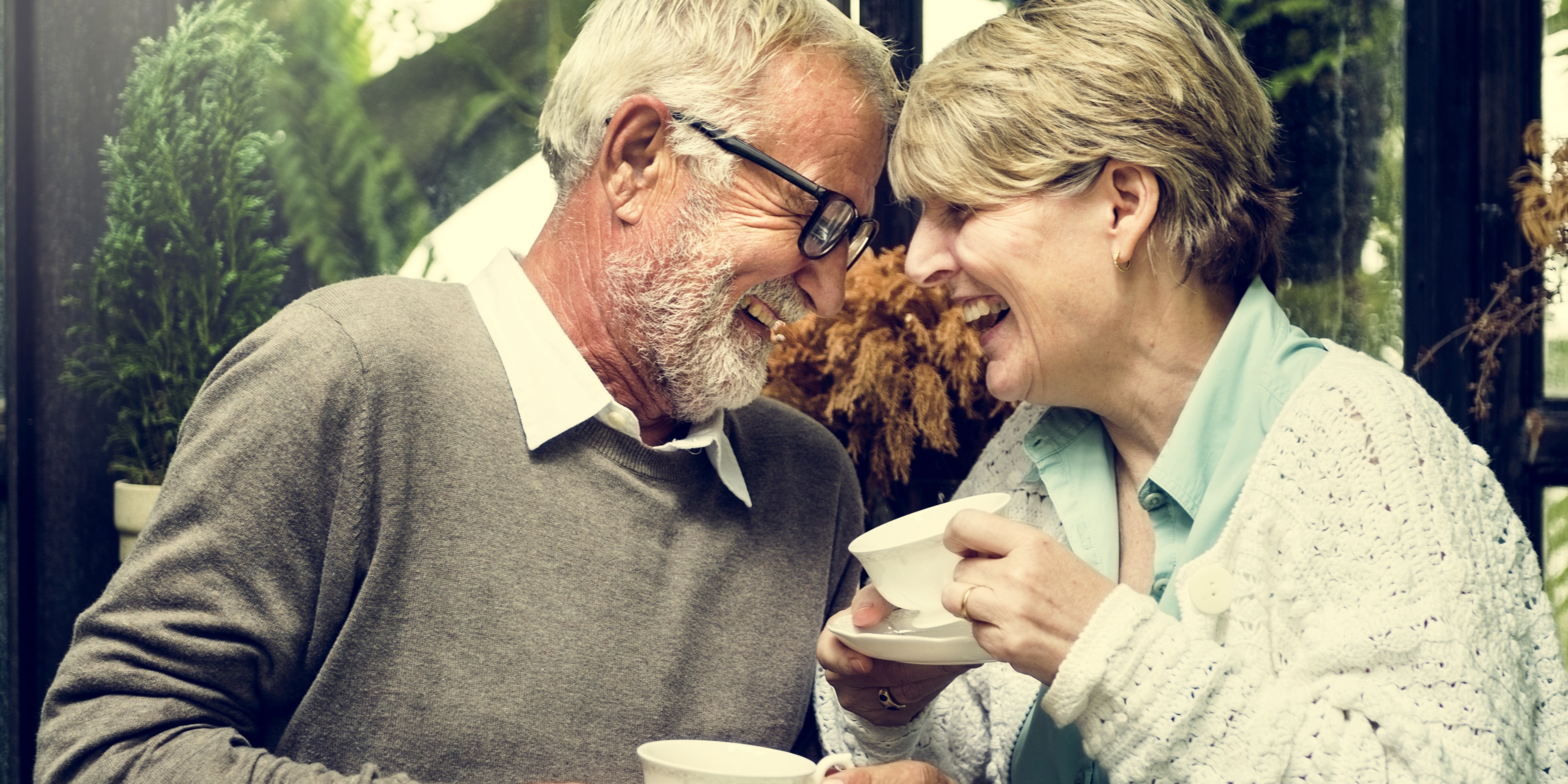 Elder Couple Laughing